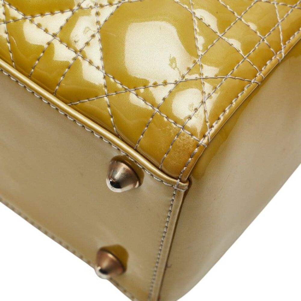 Christian Dior Lady Dior Cannage Patent Leather 2way Bag - Picture 6 of 10